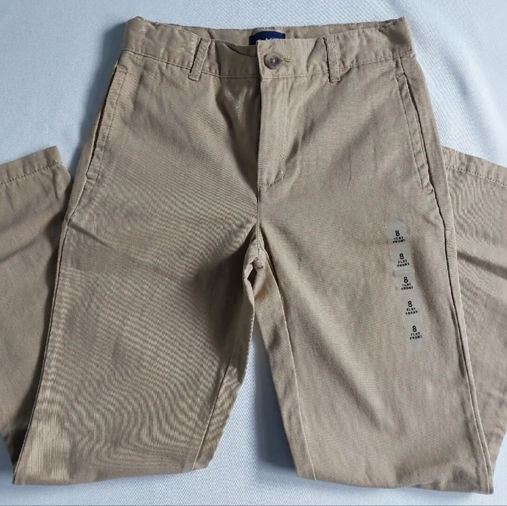 The Children's Place Boys uniform chino Pants‎ adjustable Waist Size 8 - Picture 2 of 11